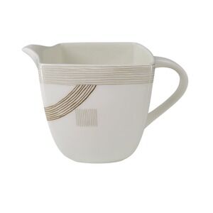 Mikasa Bone China Modern Art AN002 Creamer Pitcher Gold Geometric Design